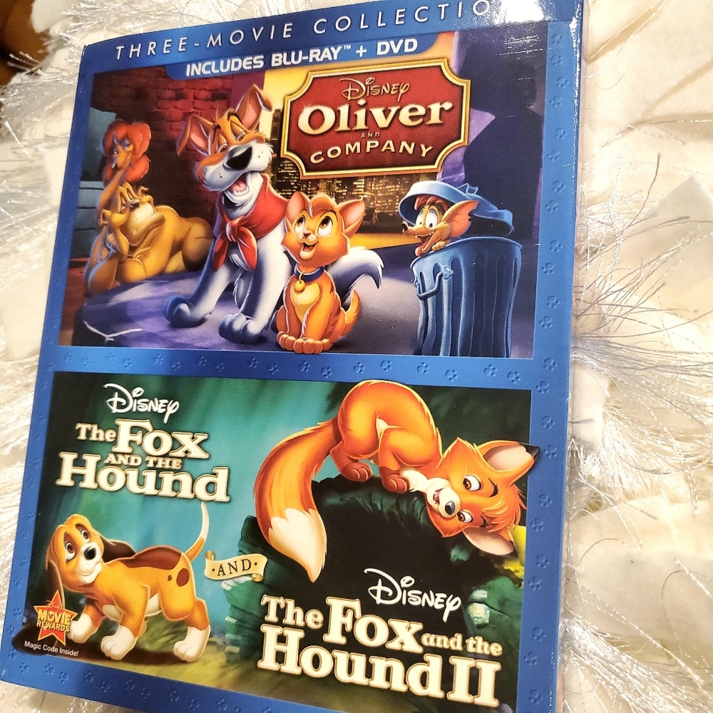 Fox And The Hound & Fox And The Hound ll & Oliver And Company Movies Set
